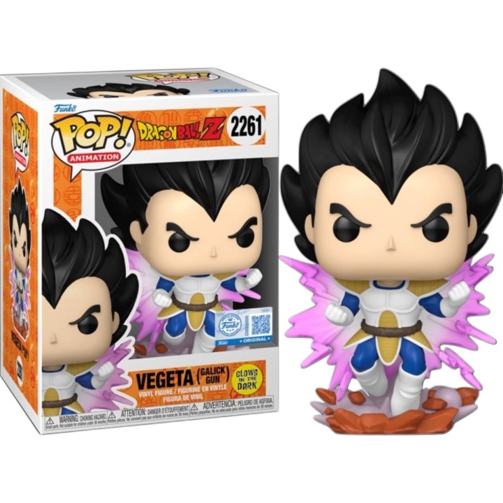 FUNKO POP Animation: Dragon Ball Z - 2261 Vegeta (Galick Gun) (Glows In The Dark) (Exclusive) 9cm