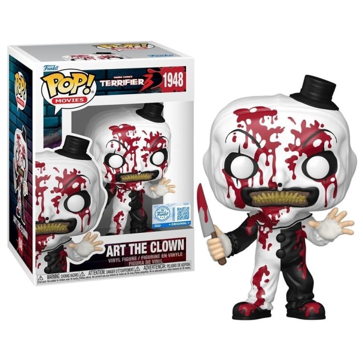 FUNKO POP Movies: Terrifier 3 - 1948 Art the Clown (Bloody) (Exclusive) 9cm