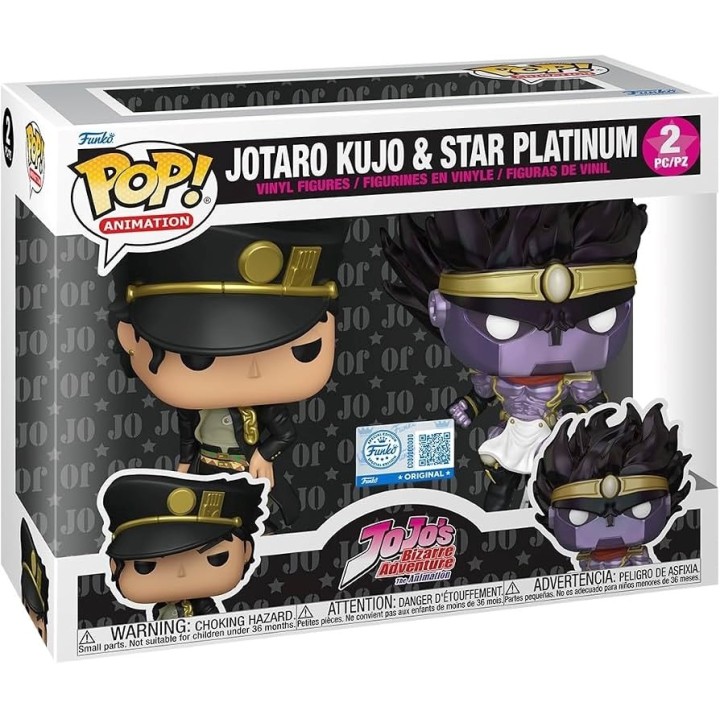 FUNKO POP Animation: Jojo's Bizarre Adventure - Jotaru Kujo & Star Platinum (2pz) (Exclusive)