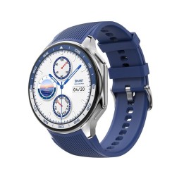 OROLOGIO INTELLIGENTE + CARICATORE MAGNETICO PER WATCH X ROUND ARGENTO