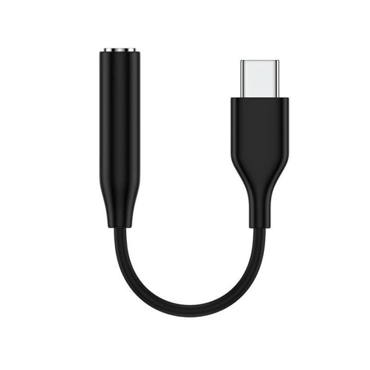 ADATTATORE DE USB-C A JACK CUFFIE 3.5 mm PER SAMSUNG NERO