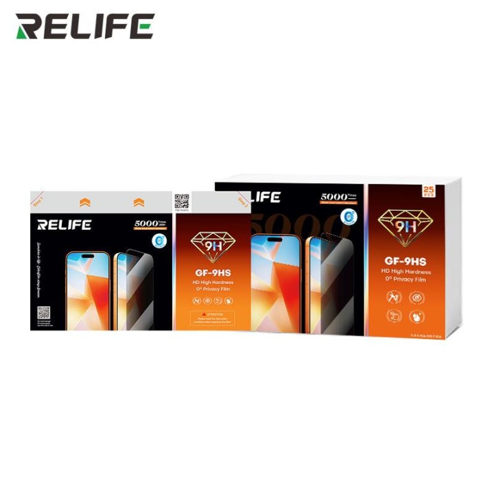 RELIFE GF-9HS MEMBRANA RIGIDA IN IDROGEL ANTIDEFLAGRANTE AD ALTA DEFINIZIONE E A PROVA DI PRIVACY 25PCS 7.0 INCH UNIVERSALE PER
