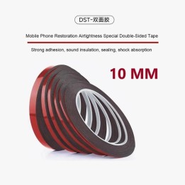AMAOE DST-030 NASTRO BIADESIVO NERO 10MM / 10M PER RIPARAZIONE CELLULARI