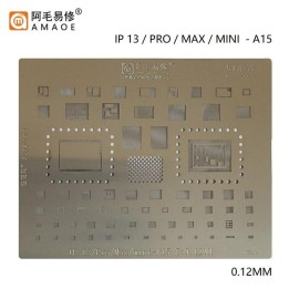 AMAOE IP 13 / PRO / MAX / MINI / A15 STAMPO METALLICO DEGLI IC PER APPLE IPHONE 13 / 13 PRO / 13 PRO MAX / 13 MINI / A15 0.12MM