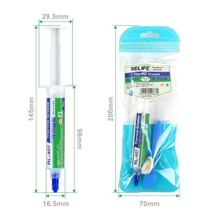RELIFE RL-407 GRASSO TERMICO 20G BLU