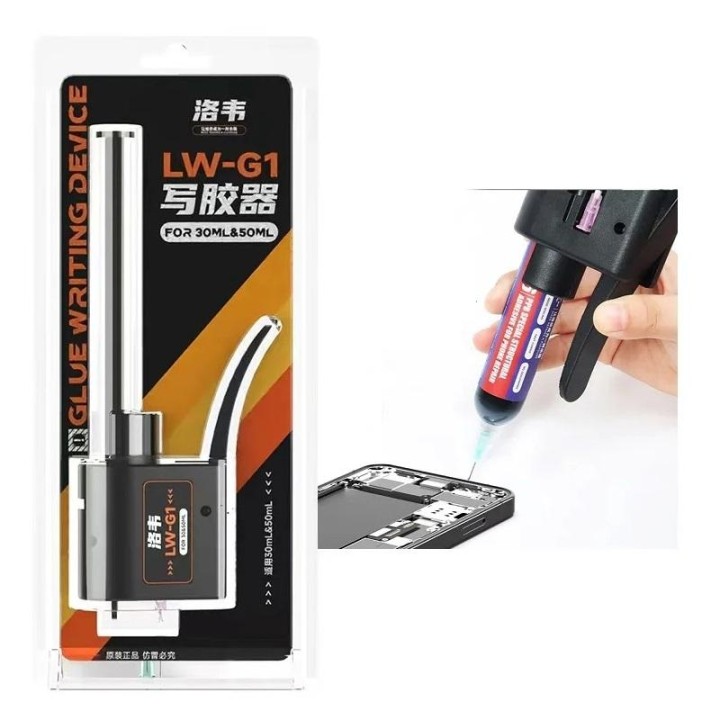 LUOWEI LW-G1 PISTOLA PER COLLA MANUALE UNIVERSALE PER 30ML-50ML PASTA SALDANTE / OLIO PER SALDATURA / ADESIVO UV