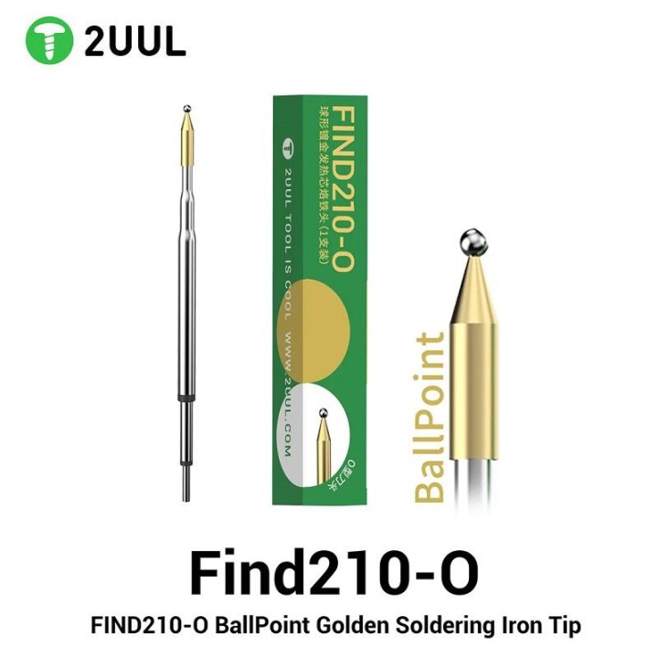 2UUL FD15 FIND210-O PUNTA PER SALDATORE A SFERA DORATA
