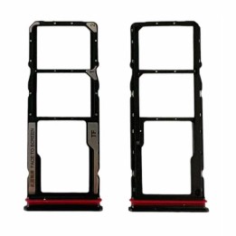 DUAL SIM TRAY PER XIAOMI REDMI 15C 4G (25078RA3EA 25078RA3EE 25078RA3EL) / POCO C85 4G (25078PC3EE 25078PC3EG) GRIGIO / NERO