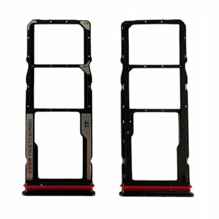 DUAL SIM TRAY PER XIAOMI REDMI 15C 4G (25078RA3EA 25078RA3EE 25078RA3EL) / POCO C85 4G (25078PC3EE 25078PC3EG) GRIGIO / NERO