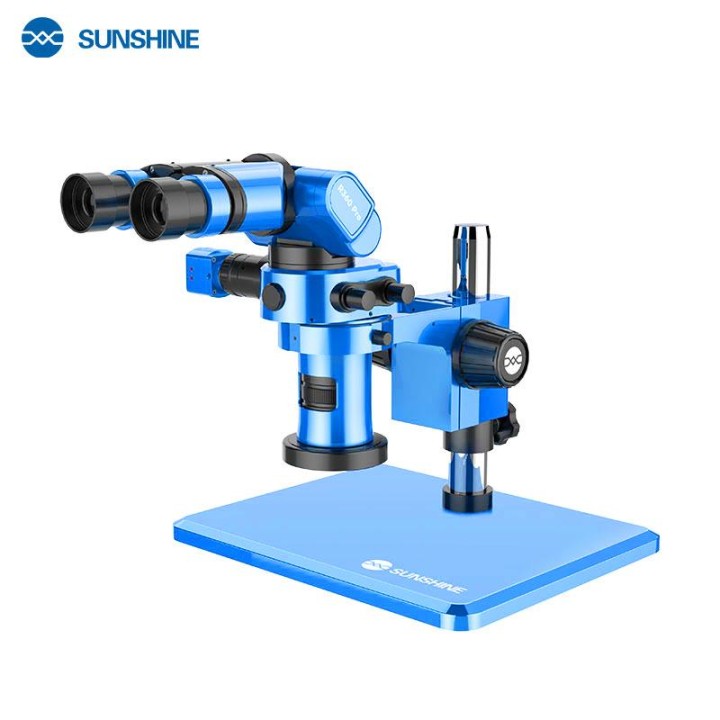 SUNSHINE R360 PRO ROTAZIONE MULTIANGOLARE MICROSCOPIO TRINOCULARE L'OCULARE PUÒ ESSERE REGOLATO VERSO L'ALTO VERSO IL BASSO / RE
