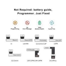 CAVO FLEX ESTERNA PER RIPARAZIONE BATTERIE PER APPLE IPHONE 13 PRO / 13 PRO MAX / 14 PRO / 14 PRO MAX