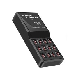 W-858 60W CARICABATTERIE DA TAVOLO USB A 12 PORTE