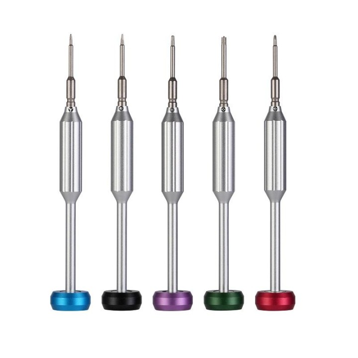 MR YANG MY-5001 5 IN 1 ACCIAIO 2D SET DI CACCIAVITI (0.8MM PENTALOBO / 1.2MM PHILLIPS / 0.6MM TRI POINT / 2.5MM PINHEAD / T2 TOX