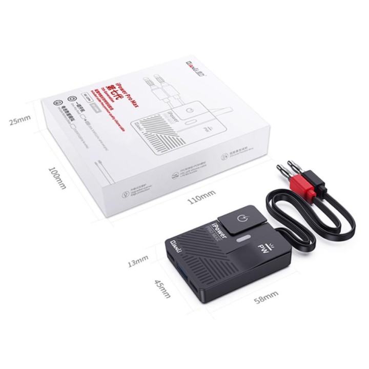 QIANLI IPOWER PRO MAX CON ON/OFF SWITCH 7 GENERAZIONE PER IPHONE 6G - 11 PRO MAX / 12 / 12 MINI / 12 PRO / 12 PRO MAX / 13 / 13