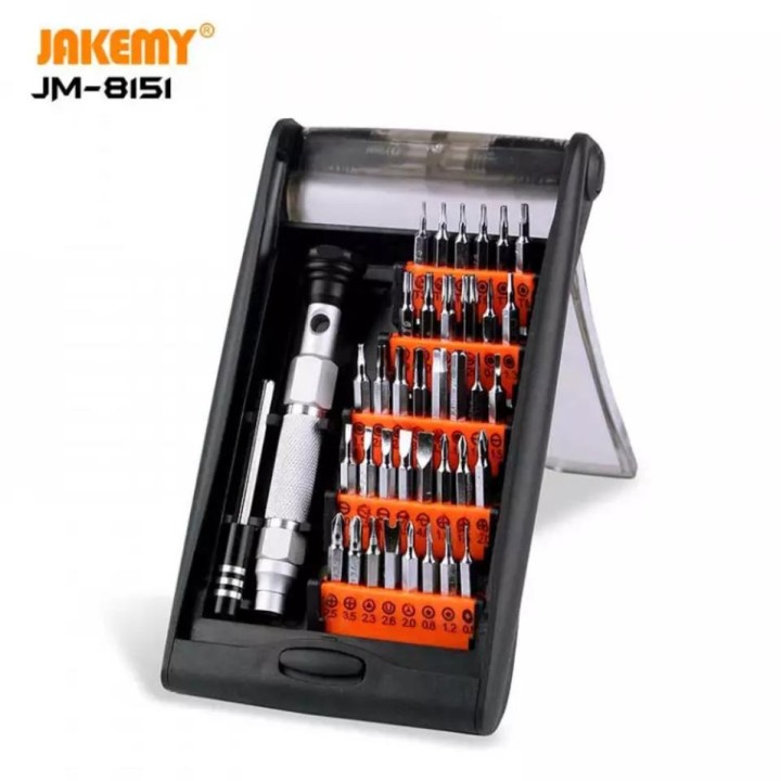 JAKEMY JM-8151 38 IN 1 SET DI ATTREZZI DI RIPARAZIONE IN LEGA DI ALLUMINIO