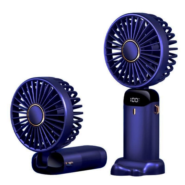 N15 VENTAGLIO DA PALMARE CON DISPLAY DIGITALE (TYPE-C) BLU