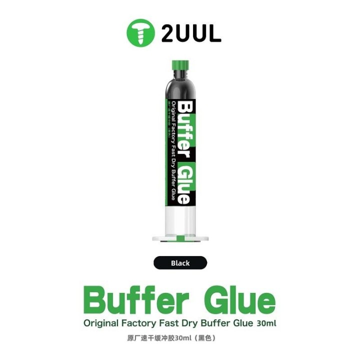 2UUL GL01 COLLA COLLA TAMPONE AD ASCIUGATURA RAPIDA ORIGINALE DI FABBRICA NERO 30ML