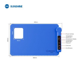SUNSHINE LS3 PLUS LCD DISPOSITIVO DI RIMOZIONE DELLO SCHERMO RISCALDAMENTO RAPIDO CONTROLLO PRECISO DELLA TEMPERATURA (40~120°C)
