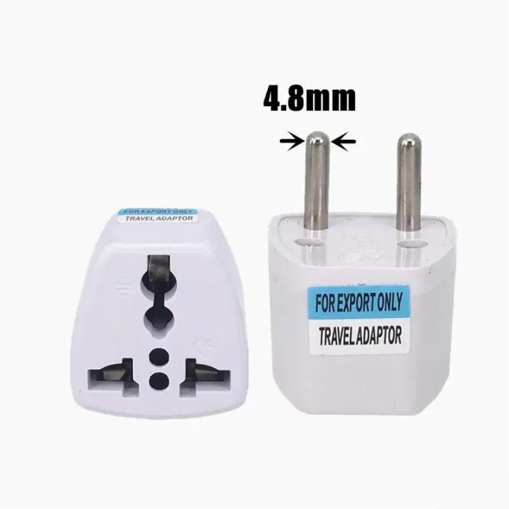 PRESA PER ADATTATORE DA VIAGGIO STANDARD EUROPEO DA 4.8 MM