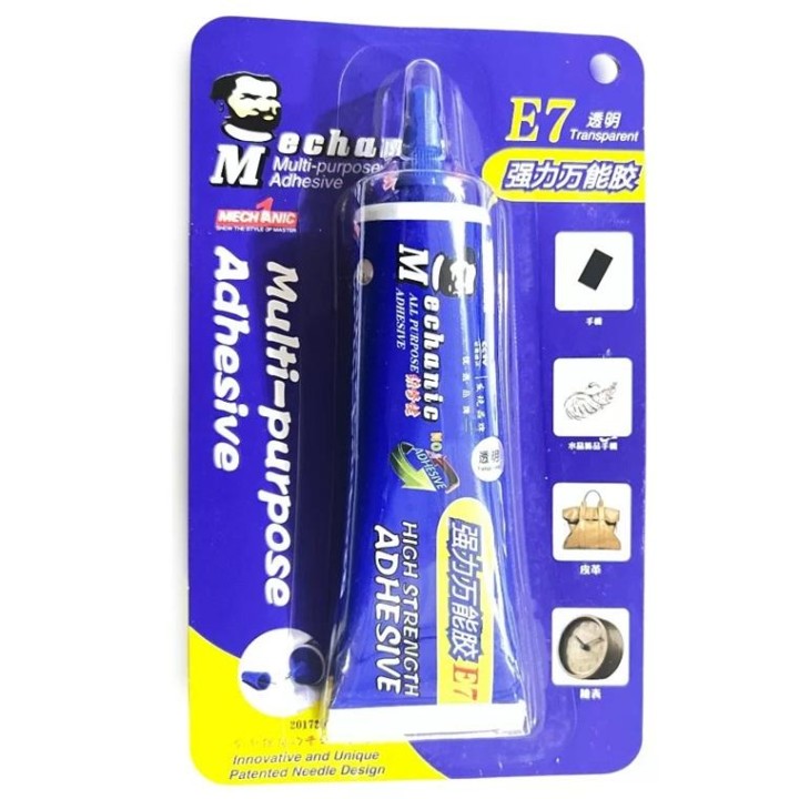 MECHANIC MULTI SCOPO COLLA ADESIVO E7 50ML TRASPARENTE