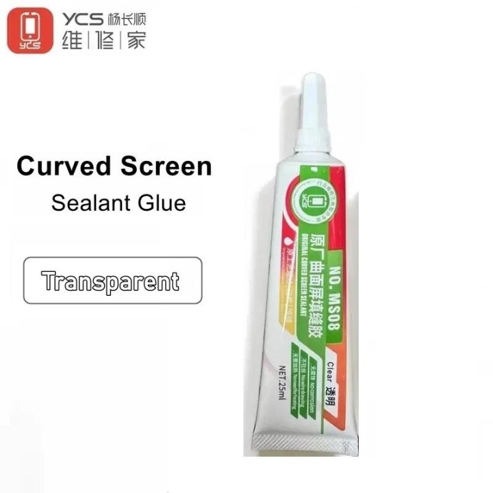 YCS NO.MS08 SIGILLANTE ORIGINALE PER SCHERMI CURVI TRASPARENTE 25ML