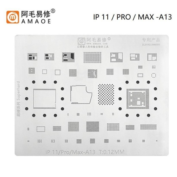 AMAOE IP 11 / PRO / MAX / A13 STAMPO METALLICO DEGLI IC PER APPLE IPHONE 11 / 11 PRO / 11 PRO MAX