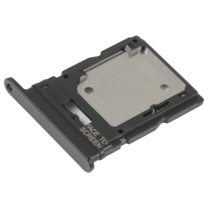 DUAL SIM TRAY PER XIAOMI REDMI NOTE 11 PRO 4G (2201116TG 2201116TI) / POCO X4 PRO 5G (2201116PG) GRIGIO / NERO