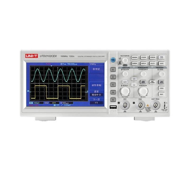 UNI-T UTD2102CEX OSCILLOSCOPIO DI MEMORIZZAZIONE LCD DIGITALE A 2 CANALI