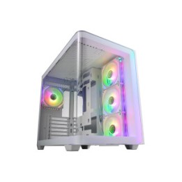 FSP FORTRON CASE M.TOWER M580-WA WHITE TG CURVE 4ARGB COOL 2USB3 TYPE.