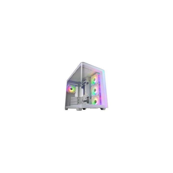 FSP FORTRON CASE M.TOWER M580-WA WHITE TG CURVE 4ARGB COOL 2USB3 TYPE.