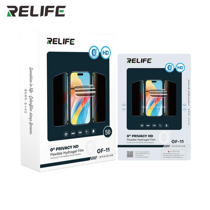 RELIFE GF-11 PELLICOLA IDROGEL ANTI PEEP HD SENZA ANGOLO NECESSARIO 50PCS 7.0 inch UNIVERSALE PER SUNSHINE SS-890C / Y22 ULTRA I