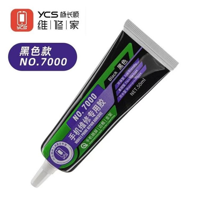 YCS NO.7000 COLLA SPECIALE PER LA RIPARAZIONE DEI TELEFONI CELLULARI NERO 50ML