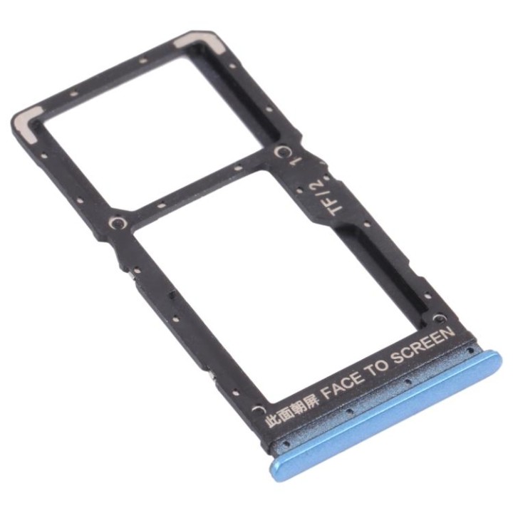 DUAL SIM TRAY PER XIAOMI REDMI NOTE 12 5G (22111317I 22111317G) / POCO X5 5G (22111317PG) BLU
