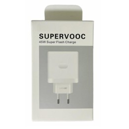 OPPO VCB4JAEH 45W CARICABATTERIE SUPER FLASH CON CONFEZIONE MATERIALE ORIGINALE