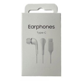 AURICOLARI ORIGINALE TYPE-C EHS64AVFWE PER SAMSUNG GALAXY A8s / A9 PRO (2019) BIANCO
