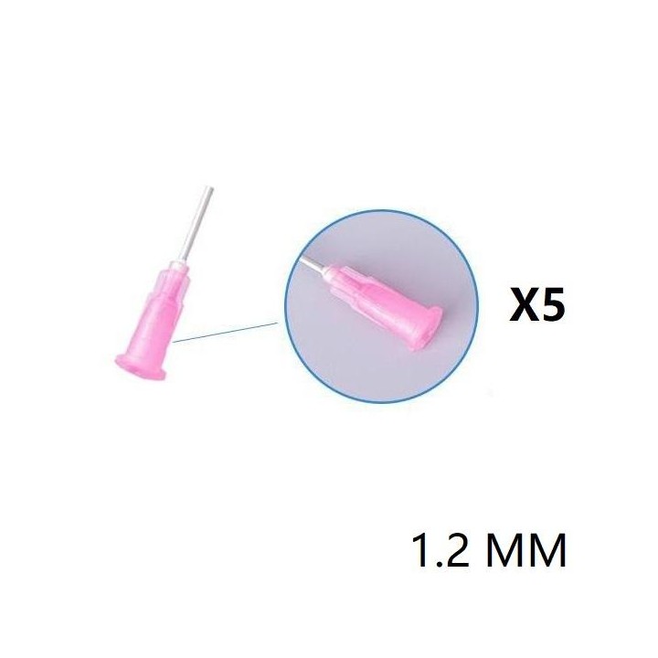 SET 5 AGO DI INIEZIONE PER COLLA ETC 1.2MM