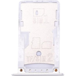 SIM TRAY PER XIAOMI HONGMI 4X / XIAOMI REDMI 4X ARGENTO