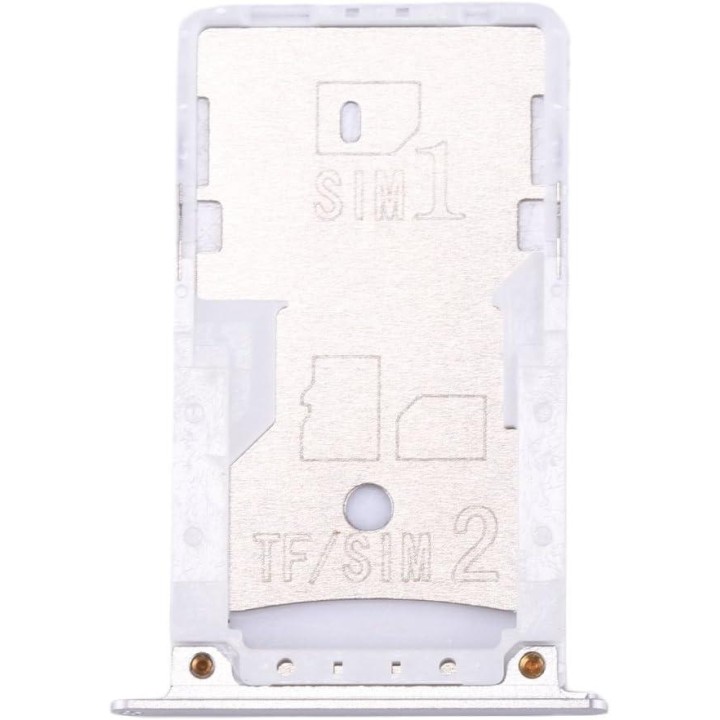 SIM TRAY PER XIAOMI HONGMI 4X / XIAOMI REDMI 4X ARGENTO