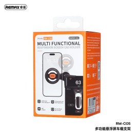 REMAX RM-C05 SUPPORTO PER AUTO MULTIFUNZIONALE CON SCHERMO GALLEGGIANTE NERO