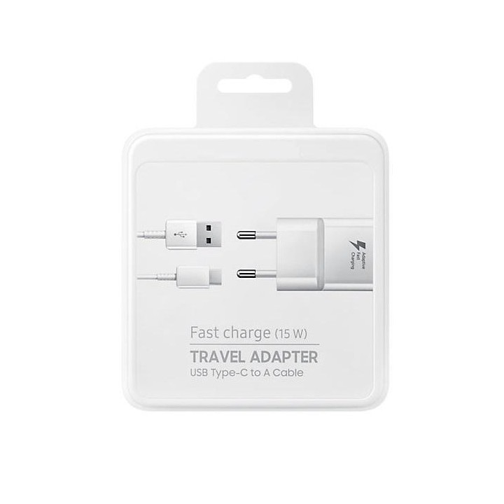 CAVO DATI FAST CHARGE TYPE-C 15W BIANCO EP-TA20EBE ORIGINALE PER SAMSUNG