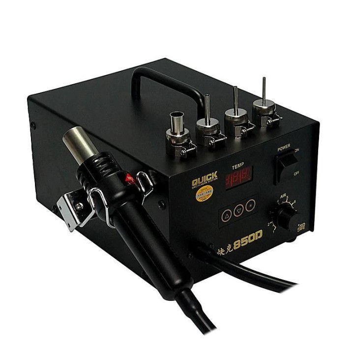 STAZIONE ARIA CALDA QUICK 850D PER RIPARAZIONE (VENTO DRITTO)