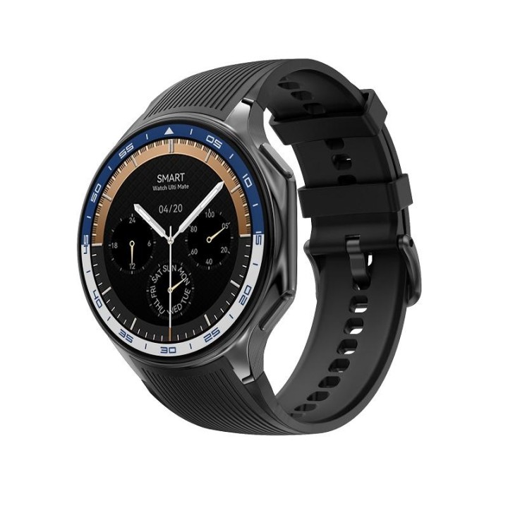 OROLOGIO INTELLIGENTE + CARICATORE MAGNETICO PER WATCH X ROUND NERO