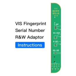 JCID V1S V1SE ADAPTADOR RW DEL NÚMERO DE SERIE DE HUELLAS DACTILARES PER IPHONE 5S / 5SE / 6P / 6S / 6SP / 7G / 7P / 8G / 8P