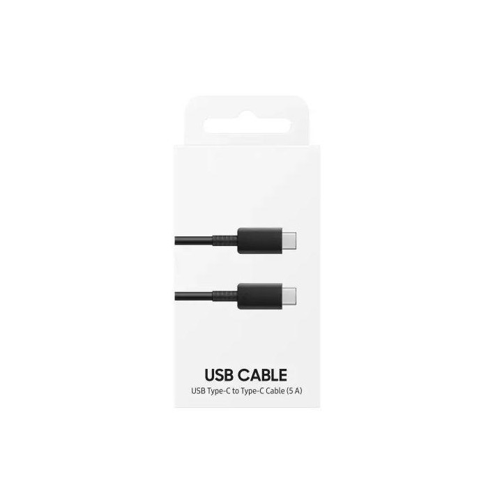 DATA CABLE USB TYPE C EP-DN975BBEGKR FAST CHARGING (5A) PER SAMSUNG GALAXY NOTE 10 PLUS N975F NERO ORIGINALE
