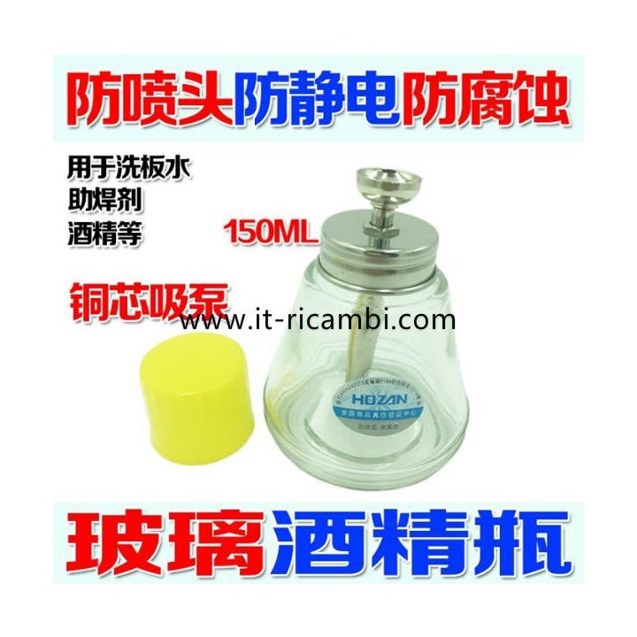 ALCOHOL GLASS CONE BOTTLE HOZAN 150ML