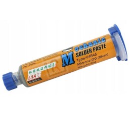 GEL DI SALDATURA SENZA PIOMBO MECHANIC V4B45 MICRON 20-38um PESO 40g BASSA TEMP 138o