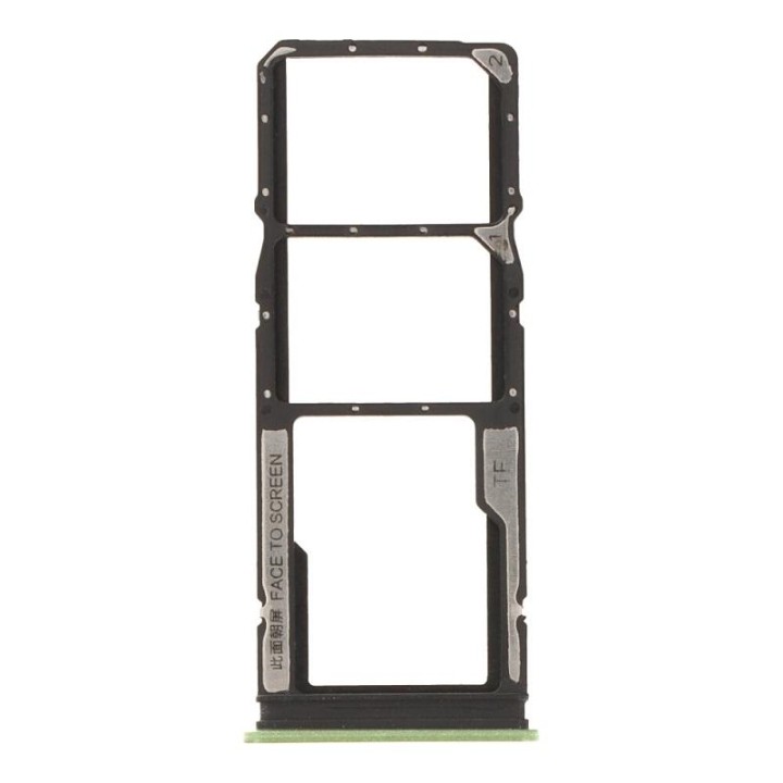 DUAL SIM TRAY PER XIAOMI REDMI A7 PRO (25128RN17Y 25128RN17A 25128RN17L) VERDE