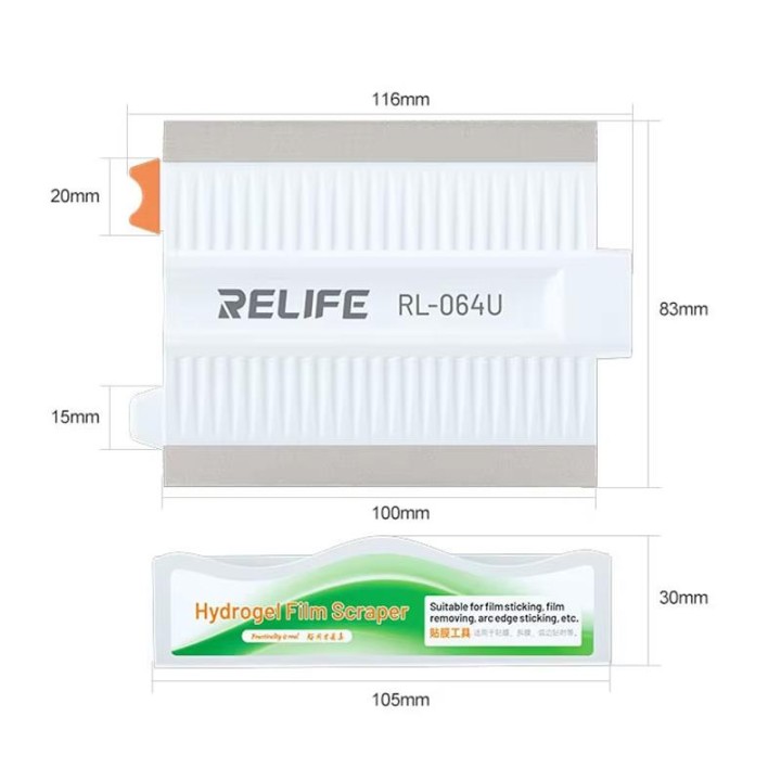 RELIFE RL-064U RASCHIETTO PER PELLICOLA MULTIFUNZIONALE PELLICOLA AUSILIARIA PER TELEFONO CELLULARE/RASCHIA/PELLICOLA CON BORDO