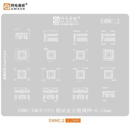 AMAOE EMMC:2 PROVA I PUNTI D'ORO STAMPO METALLICO DEGLI IC PER EMMC / EMCP / UFS 0.15MM