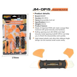 JAKEMY JM-OP15 13 IN 1 SET DI ATTREZZI DI SMONTAGGIO PER APERTURA DISPLAY